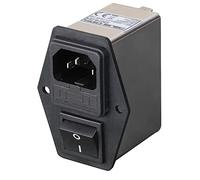 PRO ELEC PELB1088 Ingresso filtrato IEC commutato con doppio fusibile 6A, 250V AC