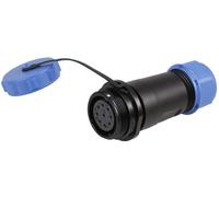 PRO ELEC Presa Inline, Connettore Filettato 9 Poli, IP68, 7-12mm