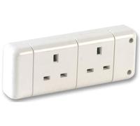 PRO ELEC Presa Multipla 2 Prese UK, 13A, 240V