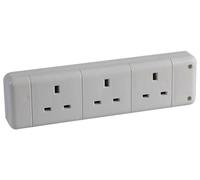 Pro Elec Presa Multipla 3 Postazioni, 13A, Spina UK