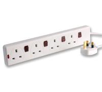 Pro Elec Prolunga 4 Prese Indipendenti con Indicatori Neon, 2m