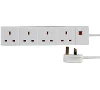 PRO ELEC Prolunga a 4 Vie con Neon, 1m, 13A