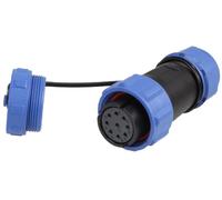 PRO ELEC SP211 Presa Filettata Inline a 9 Poli, IP68, 7-12mm