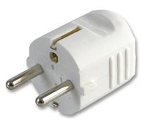 PRO ELEC - Spina Schuko ricablabile, Ingresso Laterale, 16A, Bianca