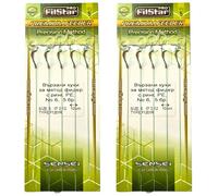 PRO FILSTAR Set di 10 Ami da Pesca con Filo Trecciato e Elastico - Amo N6,Corda Intrecciata 10cm,DIA 0.12mm - Method Feeder - Pellet Carpfishing - Hair Rig - Pesca Accessori Carpa - Attrezzatura Pesca