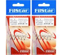 PRO FILSTAR Set di 10 Ami da Pesca con Monofilo e Elastico - Amo N6, Filo da Pesca 10cm, Corda DIA 0.25mm - Method Feeder - Pellet Carpfishing - Hair Rig - Pesca Accessori Carpa - Attrezzatura Pesca