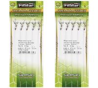 PRO Filstar Set di Ganci da Pesca con Scomparto per Method Feeder, 10 Pezzi, Misura 8, monofilo 10 cm, Diametro 0,22 mm, Accessori per Pesca alla Carp