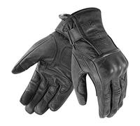 PRO FUTURE Guanti Moto in Pelle Con Protezioni CAFE RACER Chopper Custom Wax NERO Touch (XXL)