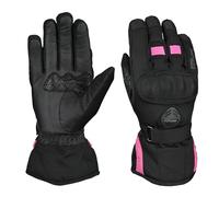 PRO FUTURE Guanti Moto Invernali WP Impermeabili con Protezioni e Touchscreen Nero Giallo (ROSA FLUO, M)