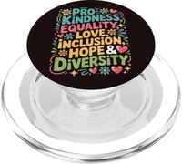 Pro Gentilezza Uguaglianza Amore Inclusione Speranza Diversità Retro PopSockets PopGrip per MagSafe