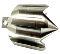 Pro-Graad Flow Fixer - Testa di taglio a serpente per tubi da 7,6 - 10,2 cm, pulisce e raschia le pareti interne del tubo, adatta a cavi da 1,5 cm e 1,9 cm, per uso commerciale e residenziale