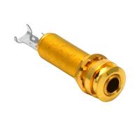 Pro-Grade Chitarra Endpin Jack 6.35mm Metallo Stereo Plug 4-Wire Split Terminal Installazione Elettrica Acustica Senza Soluzione di Continuità Durevole Metallo Endpin Socket