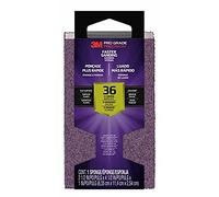 Pro Grade Precision Faster Sanding Block, spugna abrasiva 3M grana 36 (extra grana), 24003TRI-XC-B, 6,3 cm x 11,3 cm x 2,5 cm, confezione da 12, colore: Grigio