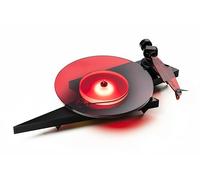 Pro-Ject AC/DC Artist Collection - Giradischi in edizione limitata, design speciale, pickup rosso 2 m, piatto in vetro, design senza risonanza, illuminazione a LED