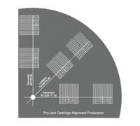 Pro-Ject Align it S, dima di allineamento per testina, 3 geometrie | Baerwald, Löfgren B e Stevenson su una dima in acrilico trasparente, per bracci con lunghezza effettiva da 8 a 12 pollici
