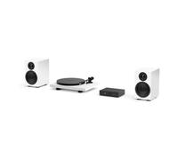 Pro-Ject Colourful Audio System 2, set con giradischi, bianco opaco | Giradischi, amplificatore e diffusori in un unico set, in otto finiture, con cavo per diffusori e piedini smorzanti