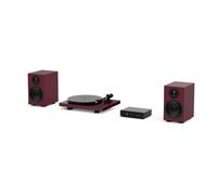 Pro-Ject Colourful Audio System 2, set con giradischi, rosso vino opaco | Giradischi, amplificatore e diffusori in un unico set, in otto finiture, con cavo per diffusori e piedini smorzanti
