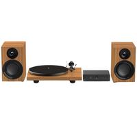Pro-Ject Colourful Audio System E Real Wood Walnut Kit Turntable