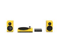 Pro-Ject Colourful Audio System E, set hi-fi con giradischi, giallo | Giradischi, amplificatore Bluetooth e diffusori in un unico set, in sei finiture, cavo per diffusori incluso