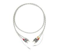 Pro-Ject Connect IT E - Cavo RCA Audio da 1,23m con Messa a Terra | Cavo fono schermato con tecnologia dual twisted pair, connettori placcati in oro 24k e design a doppia coppia intrecciata