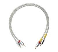 Pro-Ject Connect it Line E, cavo RCA audiophile, rame OFC, 0,41 m | Conduttore in rame OFC, connettori in ottone dorato in involucro metallico, semibilanciato, in 0,41 m, 0,82 m e 1,23 m