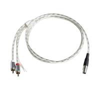 Pro-Ject Connect it Phono E cavo phono RCA/mini-XLR True Balanced | Conduttore in rame OFC, connettori in ottone dorato, 1,23 m; con connettori RCA, 5P o mini-XLR, anche True Balanced