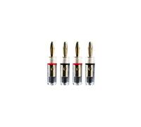 Pro-Ject Connect it - Set di 4 connettori a banana per altoparlante Hi-Fi, 4 mm, 4 pezzi (E)