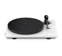 Pro-Ject E1 AT3600L Phono - Lettore di dischi con preamplificatore fono interno - Plug & Play, elemento AT3600L, limitatore di risonanza - Bianco