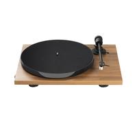 Pro-Ject E1 BT, giradischi con trasmettitore Bluetooth, noce | Trasmettitore BT 5.2 con aptX HD e aptX Adaptive, preampli phono integrato, Audio Technica AT 3600 L, Plug & Play