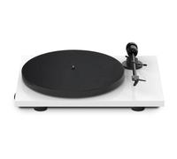 Pro-Ject E1 OM5E Lettore di dischi - Plug & Play, suono di alta qualità, limitazione della risonanza - Bianco