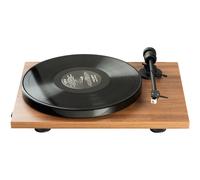 Pro-Ject E1 Phono noce - Giradischi vinile, Preamplificatore integrato, MM, Trasmissione a cinghia, 33 giri, 45 giri, Celle incluse