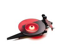 Pro-Ject giradischi AC/DC, Limited Edition, Ortofon 2M Red, nero | Edizione limitata, piatto in vetro da 10 mm, sotto-piatto acrilico con LED, braccio acrilico, Ortofon 2M Red preregolata
