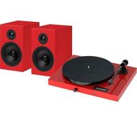 Pro-Ject Juke Box E1 + Speaker Box 5E OM5e High Gloss Red Kit Turntable