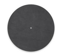 Pro-Ject Leather it, tappetino in pelle per giradischi, nero | Sostituisce il feltro, smorza le risonanze dei piatti in metallo, evita le cariche statiche, per tutti i giradischi