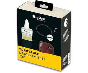 Pro-Ject Maintenance Kit TOP - Kit di manutenzione per giradischi DEBUT Carbon e EVO - Olio lubrificante, cinghia di trasmissione, puntale Ortofon 2M Red Pickup - Manutenzione senza problemi