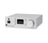 Pro-Ject Pre Box S2 Digital, DAC e preamplificatore, argento | MQA e DSD512, dual mono ESS Sabre ESS9038, USB, ottico, coassiale, uscita cuffie da 6,3 mm