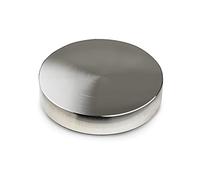 Pro-Ject Record Puck PRO, peso per dischi da 190 g, nichelato | Riduce le risonanze, è utile in caso di dischi ondulati; l’imbottitura in feltro protegge l’etichetta; alluminio