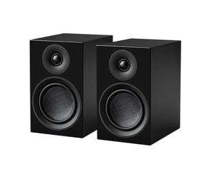 Pro-Ject Speaker Box 5 E Carbon, altoparlante da scaffale di riferimento con principio di basso a 2 vie, bassi in carbonio e media da 5 pollici, robusto alloggiamento in MDF, con copertura per