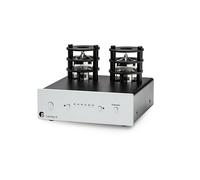 Pro-Ject Tube Box E, tubo completamente discreto, preamplificatore Phono (argento)