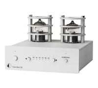 Pro-Ject Tube Box S2 argento - Preamplificatore phono per giradischi, MM/MC, Impedenza regolabile, Ibrido