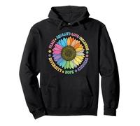 PRO Kindness Peace Equality Love Hope Diversity Human Rights Felpa con Cappuccio