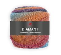 PRO LANA Diamante 150 g 98 - turchese/blu/arancione
