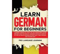 Pro Language Learning Learn German for Beginners (Tascabile)