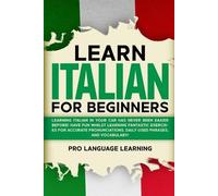 Pro Language Learning Learn Italian for Beginners (Tascabile)