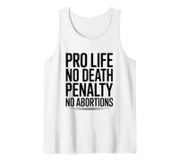 PRO Life, No Death Penalty, No Abortions Dichiarazione Canotta