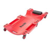 Pro-Lift Mechanic Plastic Creeper 40 Inch - Blow Molded Ergonomic HDPE Body with Padded Headrest & Dual Tool Trays - 350 Lbs Capacity Red