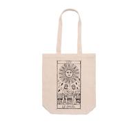 PRO' line DSHIRT14 Borsa Tote Bag con Soffietto - Tarot De Marseille XIX Le Soleil - IL SOLE - -Shopper bag Resistente - Manici Lunghi 70 cm