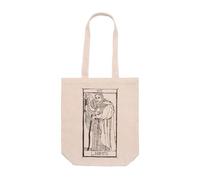 PRO' line DSHIRT14 Borsa Tote Bag con Soffietto VIIII L'hermite Eremita Tarocchi di Marsiglia Simbolo Simbolo di introspezione, saggezza e spiritualità Borse Tarot de Marseille