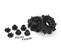 PRO-LINE RACING 1/10 Sand Paw LP F/R 2.8 MT Tires Mounted 12mm/14mm Black Raid (