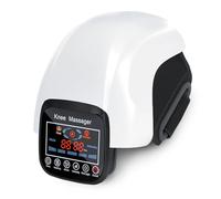 Pro+ - Massaggiatore per ginocchio 5 in 1 con luce rossa, massaggio 3D, 3 modalità di vibrazione, 3 livelli di calore e timer regolabile, senza fili, design ricaricabile per alleviare il dolore